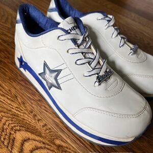 VTG Sketchers Somethin Else Platform Sneakers Womens US6/EU38 Y2K 90s Blue Star